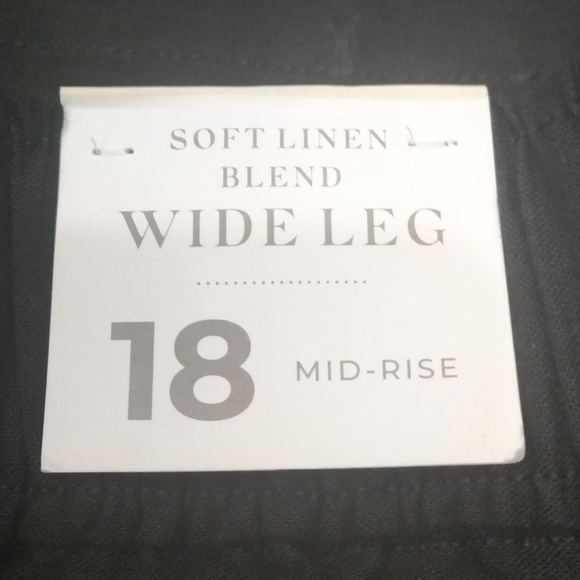 Layne Bryant Soft Linen Blend Wide Leg Embroidered Culottes - Picture 9 of 9